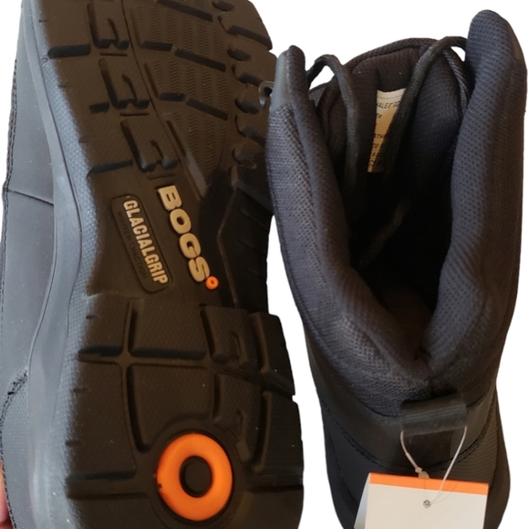 Bogs Black Snow Boots Mens Winter Outdoor Waterproof NEW - Picture 5 of 8